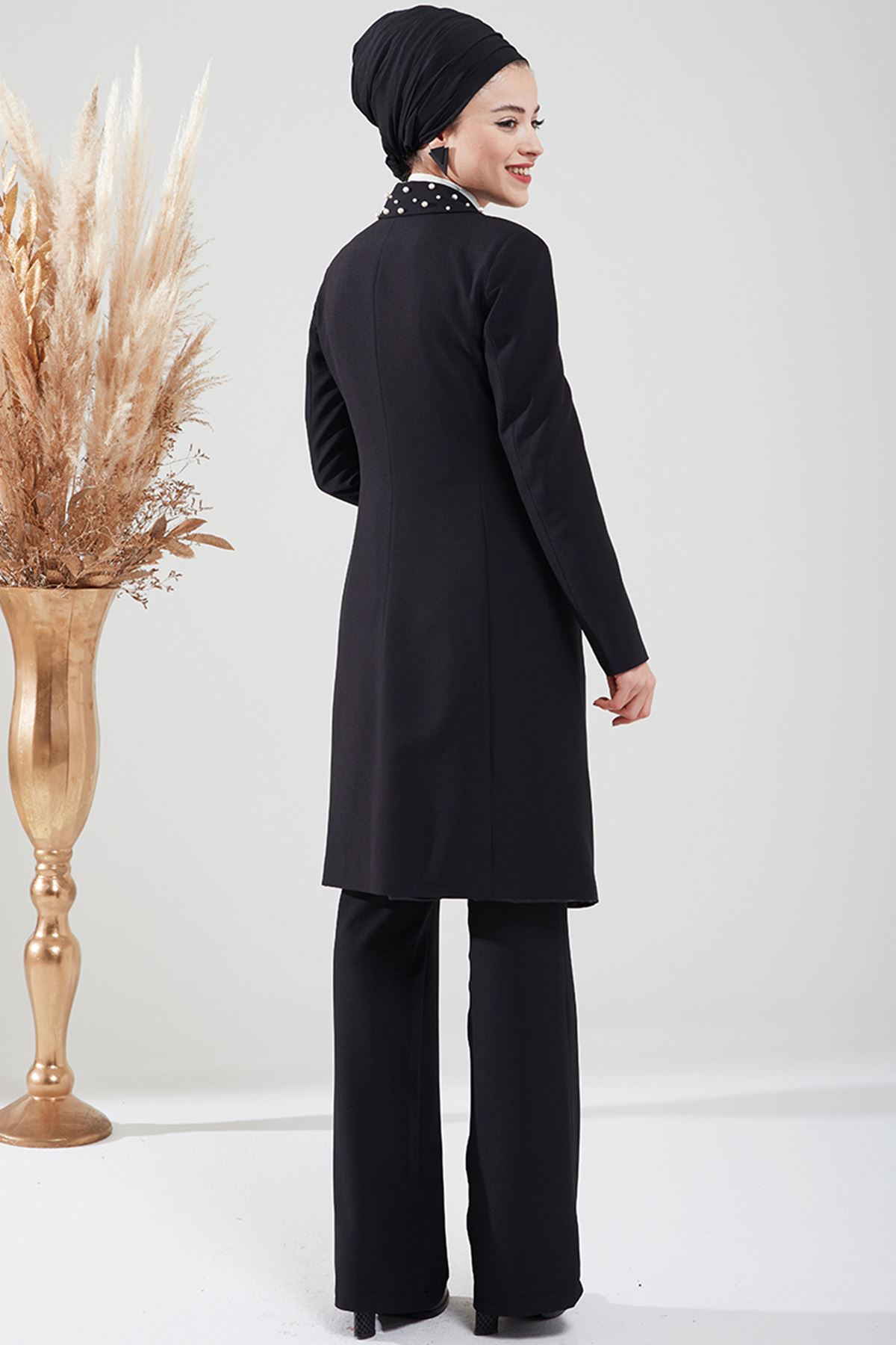 DressLife Kumsal Ceket Pantolon Takım Siyah DRE2039