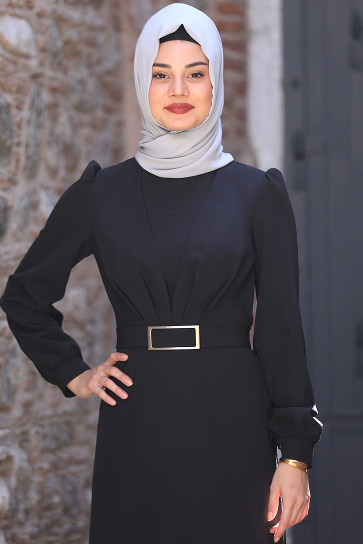 Sefa Nisa İrem Abiye Elbise Siyah SEF3517