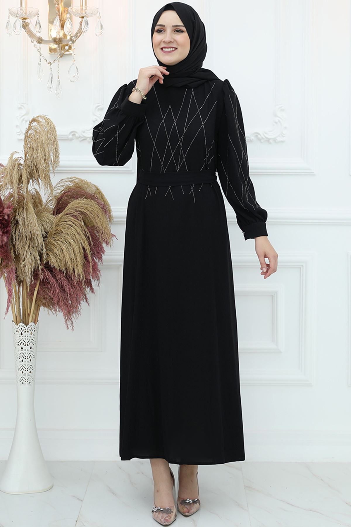 Yasemin Elbise Siyah AMİ1061 