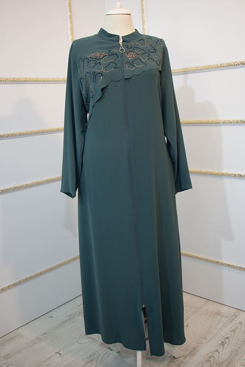 Çiçek Ferace Mint AHMD04