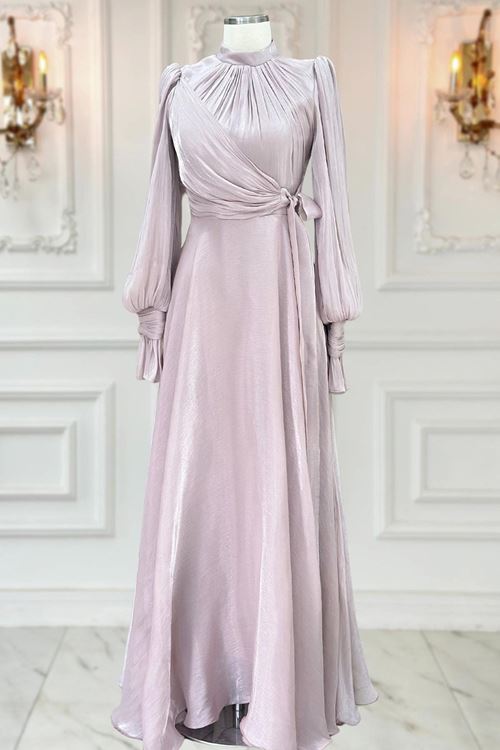 Efruz Abiye Elbise Gül Kurusu AMİ3615