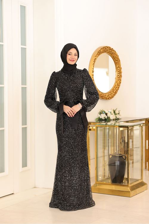 Şimal Abiye Siyah SEF3551