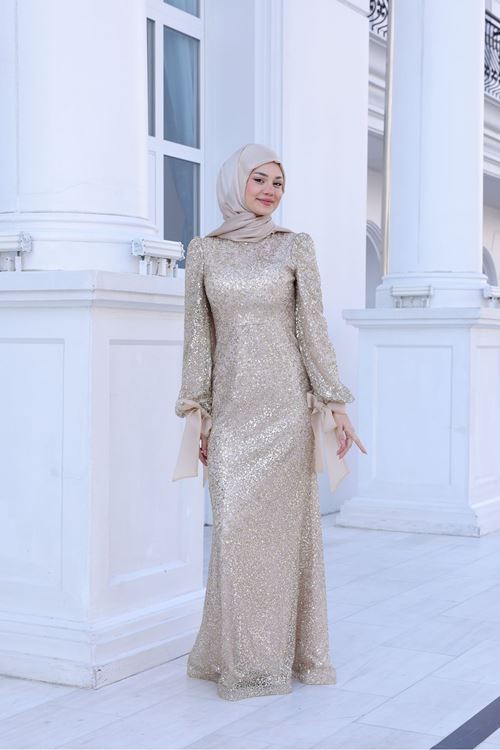 Şimal Abiye Gold SEF3551