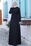 Ahunisa Ayliz Elbise Siyah AHU9318 
