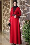 ElbenModa Mimoza Elbise Kırmızı ELBNMD1458