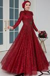 DressLife Firuze Abiye Bordo DRE2043