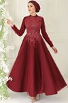 Nurbanu Kural Ala Abiye Bordo NRB8920