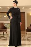 Ahunisa Defne Abiye Siyah AHU9330