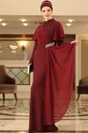 Ahunisa Hazal Abiye Bordo AHU9331