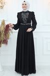 İrem Şifon Abiye Siyah AMİ1052