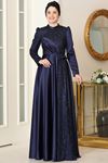 Afra Abiye Lacivert BUR6736